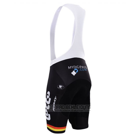 2015 Fahrradbekleidung Lotto Soudal Wei Rot Trikot Kurzarm und Tragerhose